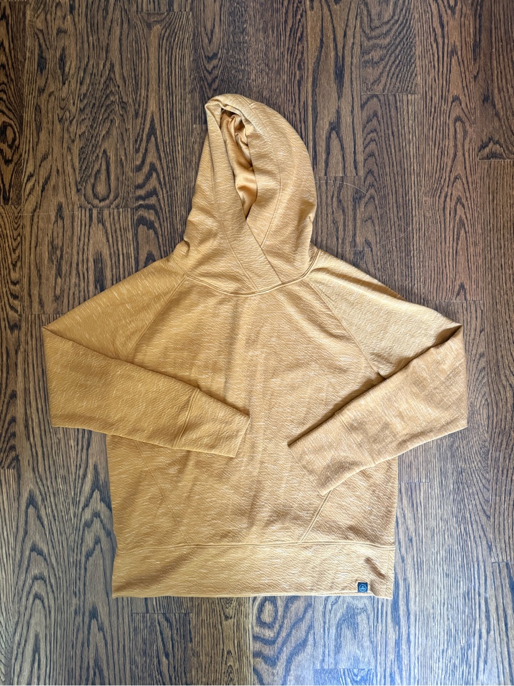 Prana Women’s Crewneck Hoodie in Mustard Yellow